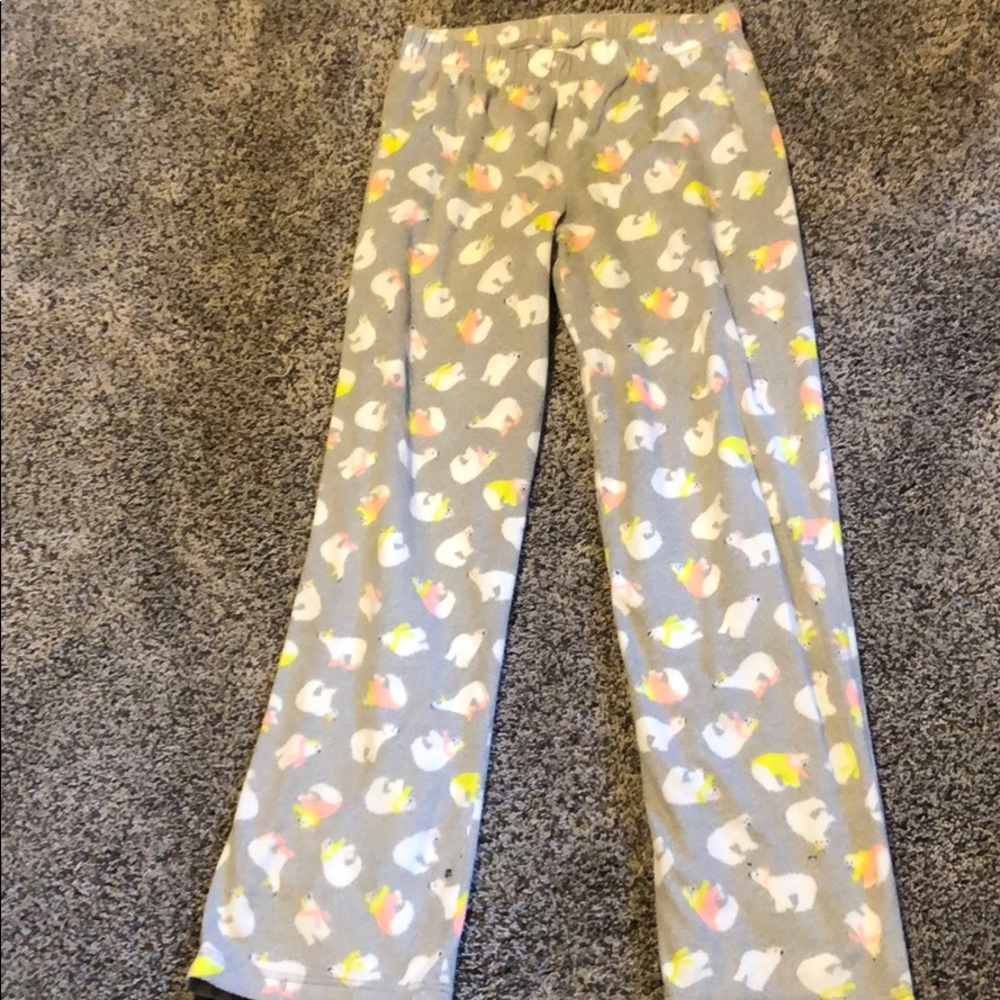 Fuzzy pajama pants